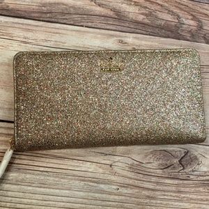 Kate Spade Burgess Court Lacey Wallet in Multi Color Glitter - NWT